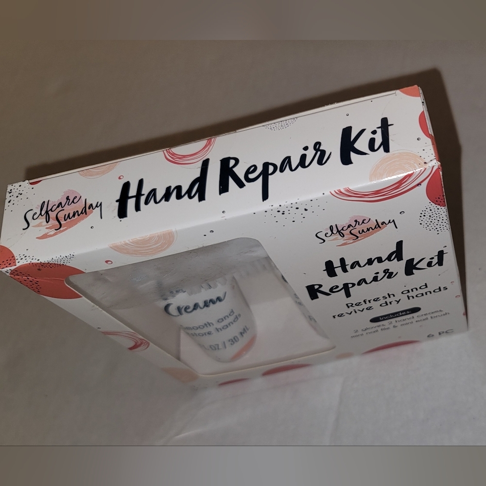 Boxed Hand repair kit self care Box gift 6 piece set